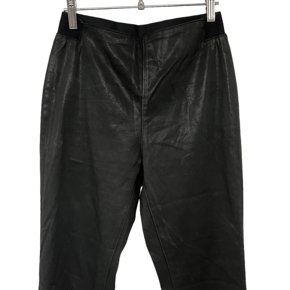 Rag & Bone The Danny Black Waxed Faux Leather Pull On Joggers Women’s 26 - Picture 6 of 11